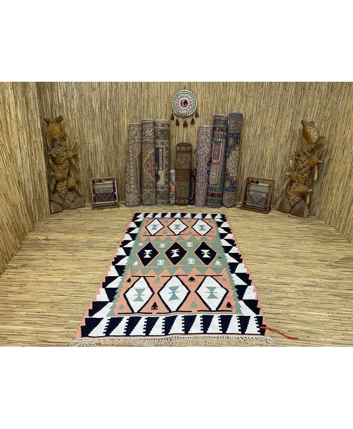 Handmade Turkish Kayseri Acrylic Original Kilim – FREE SHIPPING..!